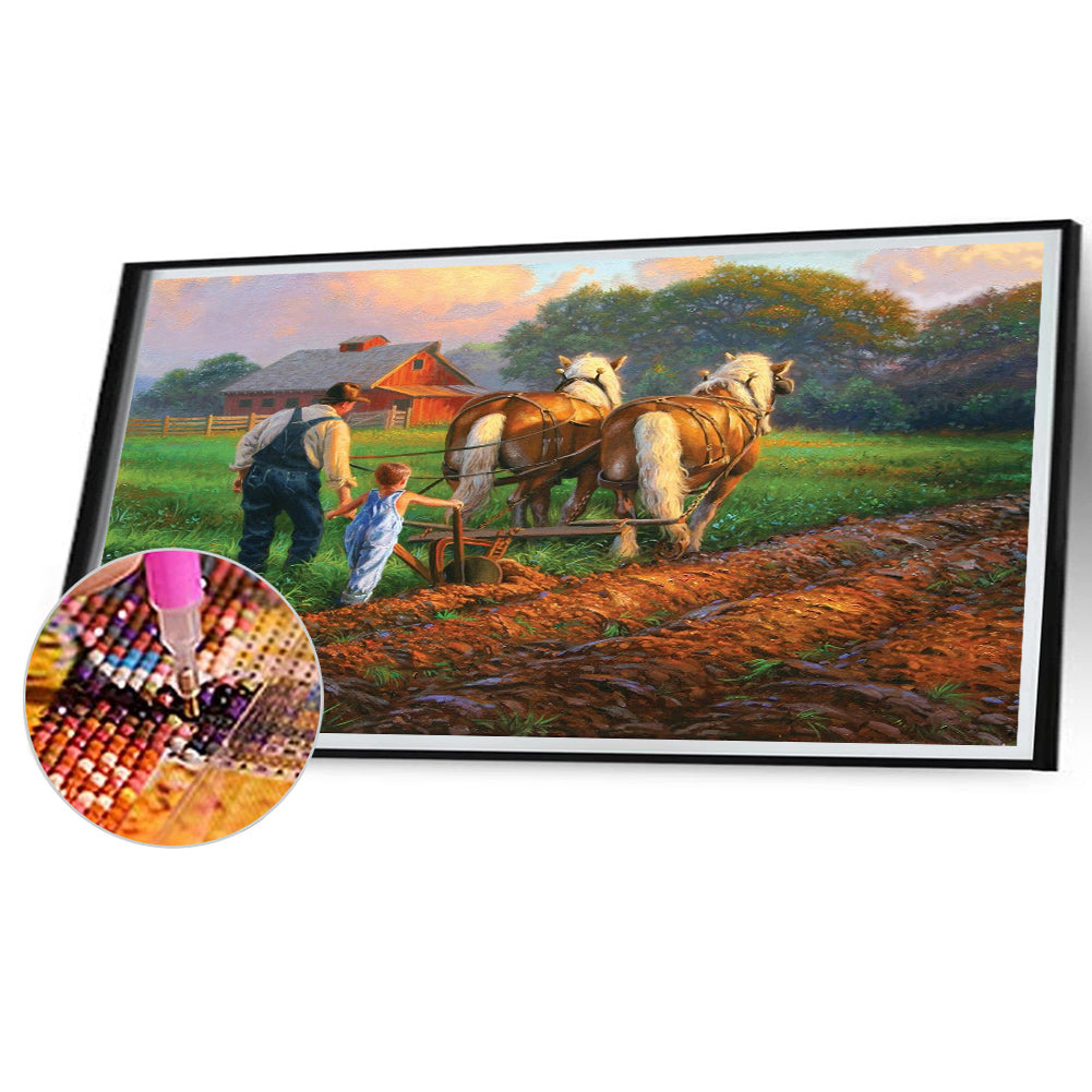 Farm Estate - Full Square Drill Diamond Painting 70*40CM