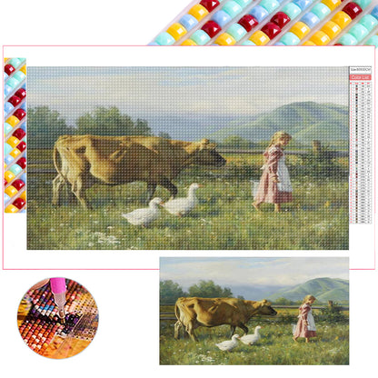 Farm Estate - Full Square Drill Diamond Painting 70*40CM