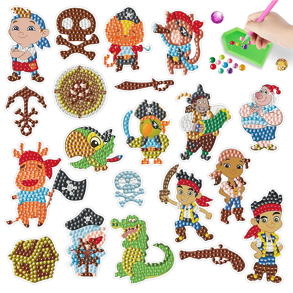DIY Child Stickers Toy Animals Diamond Stickers Mermaid for Kids Adult Beginners