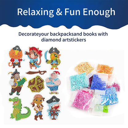 DIY Child Stickers Toy Animals Diamond Stickers Mermaid for Kids Adult Beginners