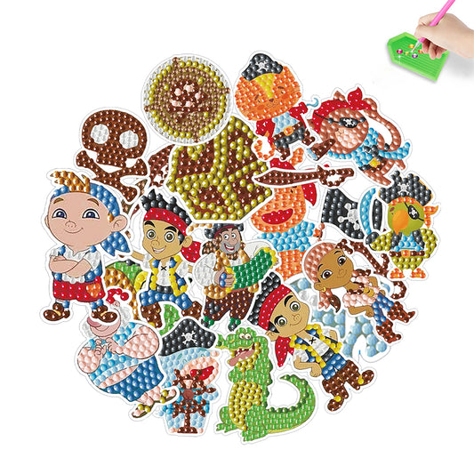 DIY Child Stickers Toy Animals Diamond Stickers Mermaid for Kids Adult Beginners