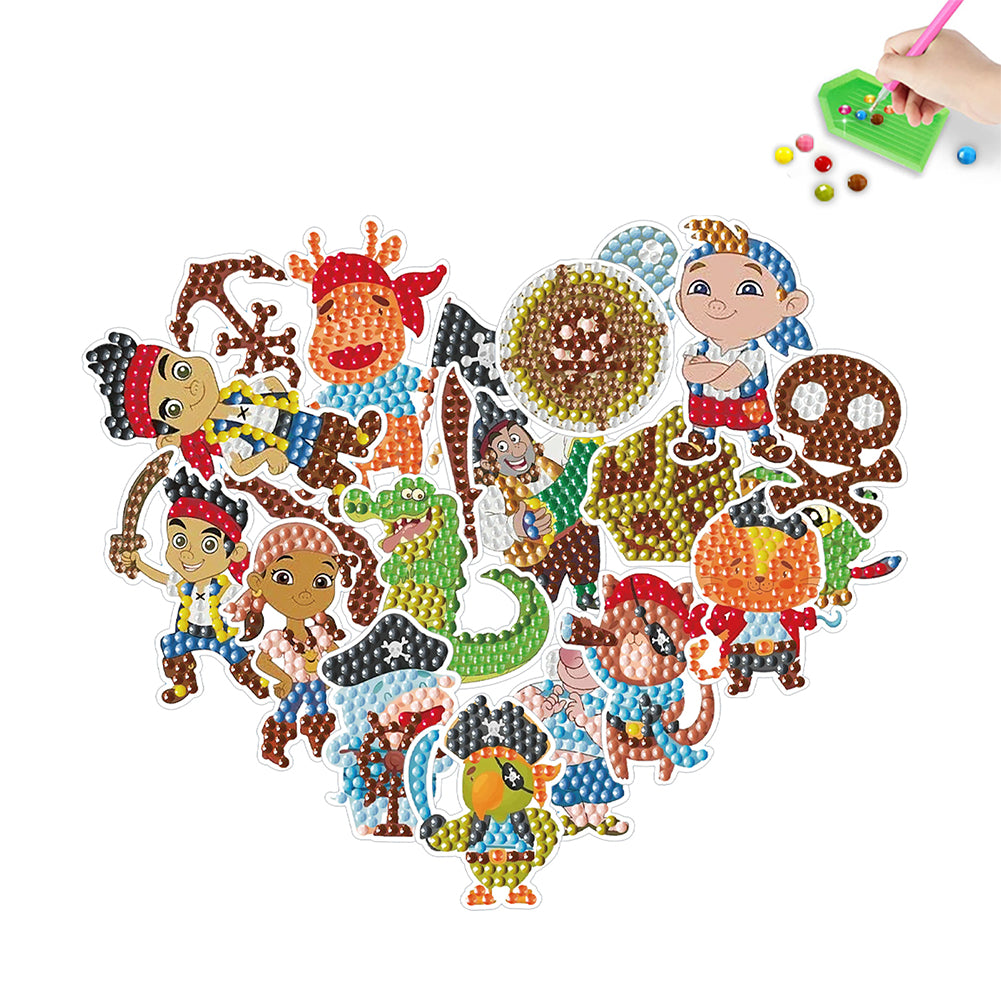 DIY Child Stickers Toy Animals Diamond Stickers Mermaid for Kids Adult Beginners