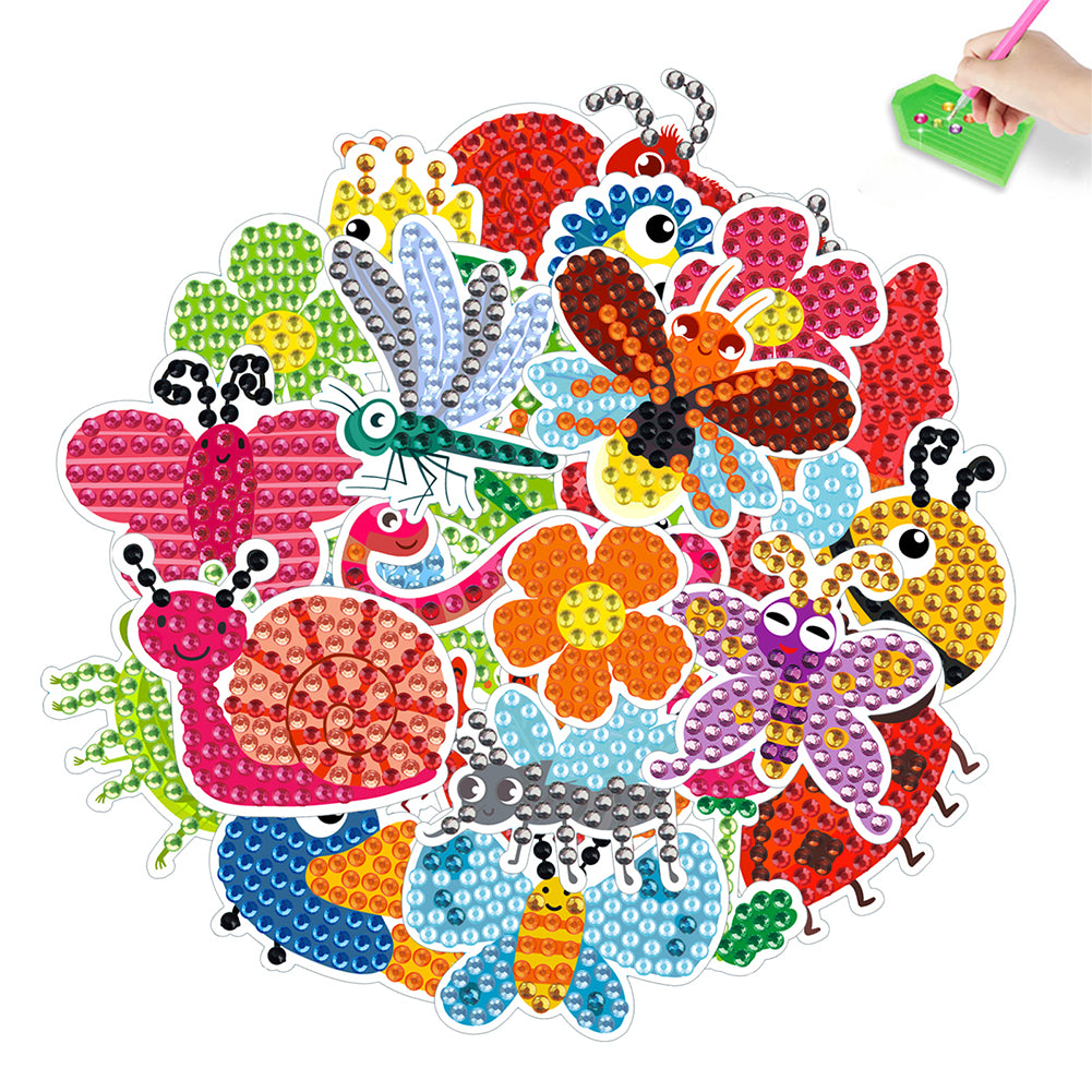 DIY Child Stickers Toy Animals Diamond Stickers Cartoon for Kids Adult Beginners