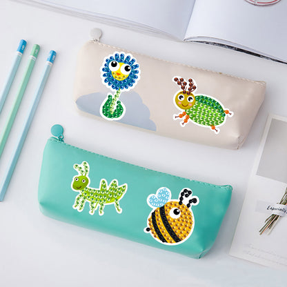 DIY Child Stickers Toy Animals Diamond Stickers Cartoon for Kids Adult Beginners