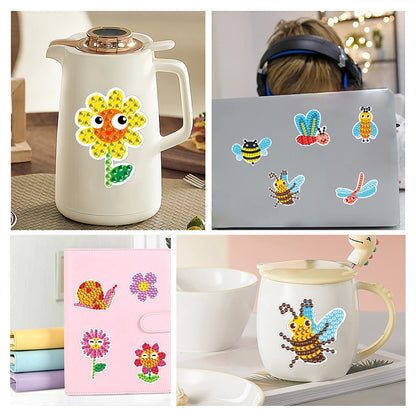 DIY Child Stickers Toy Animals Diamond Stickers Cartoon for Kids Adult Beginners