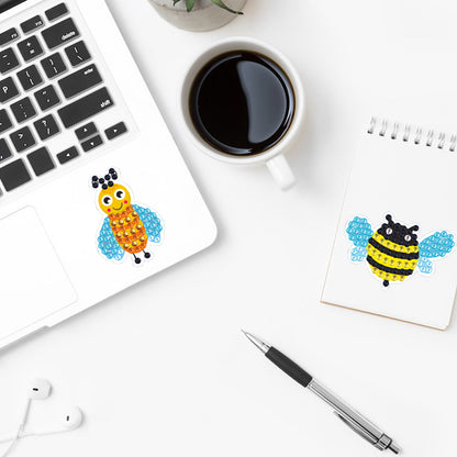 DIY Child Stickers Toy Animals Diamond Stickers Cartoon for Kids Adult Beginners