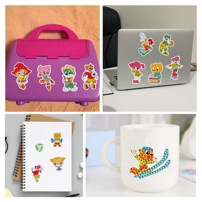 DIY Child Stickers Toy Animals Diamond Stickers Cartoon for Kids Adult Beginners