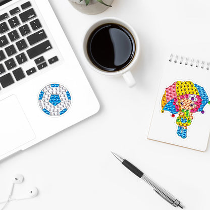 DIY Child Stickers Toy Animals Diamond Stickers Cartoon for Kids Adult Beginners