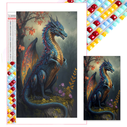 Western Dragon - Full Square Drill Diamond Painting 40*70CM