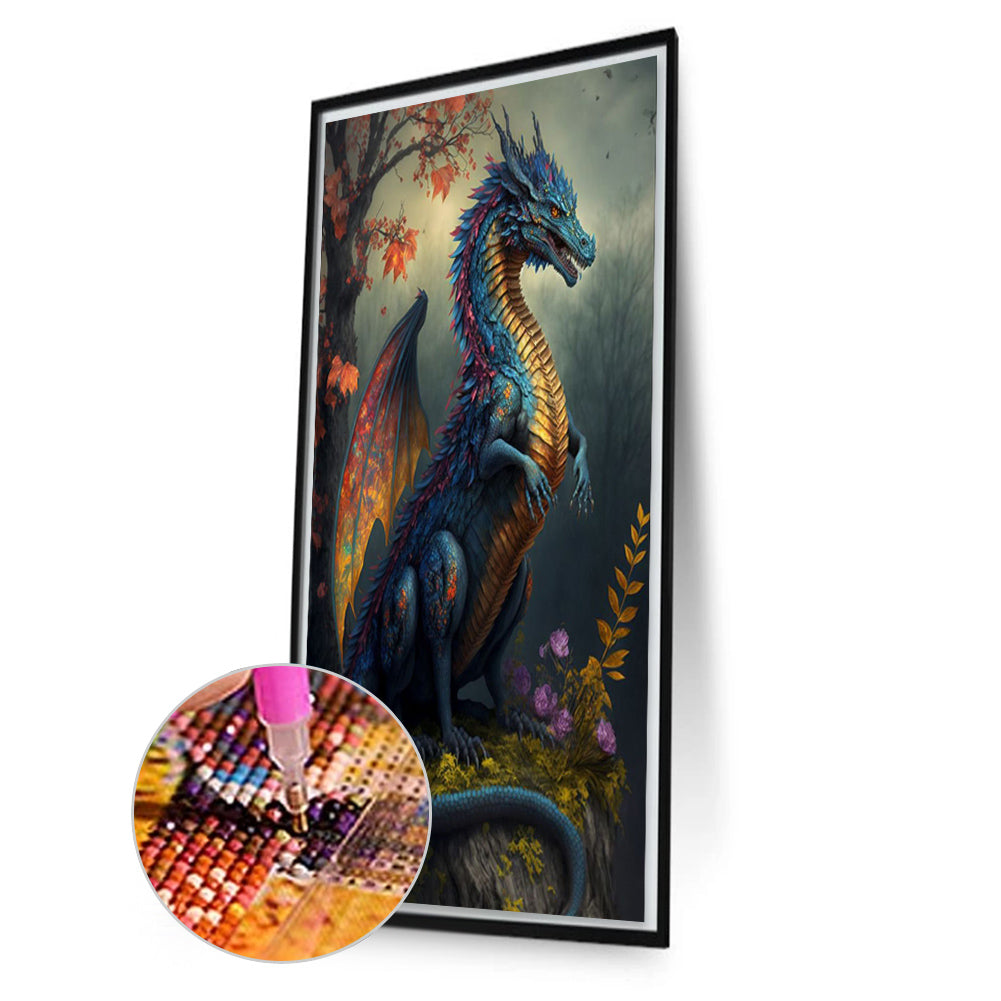 Western Dragon - Full Square Drill Diamond Painting 40*70CM