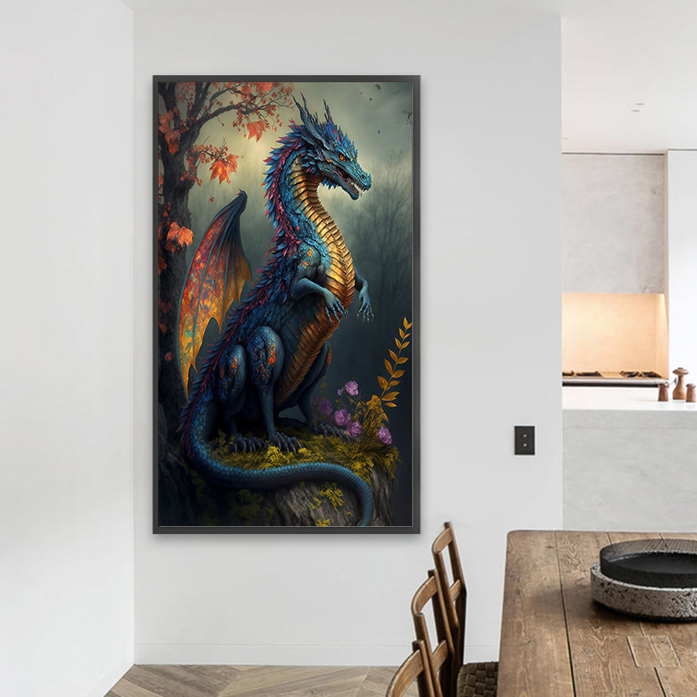 Western Dragon - Full Square Drill Diamond Painting 40*70CM