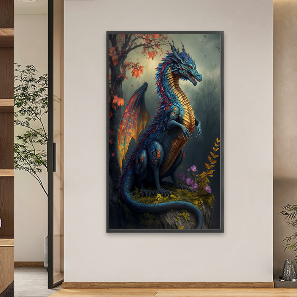 Western Dragon - Full Square Drill Diamond Painting 40*70CM