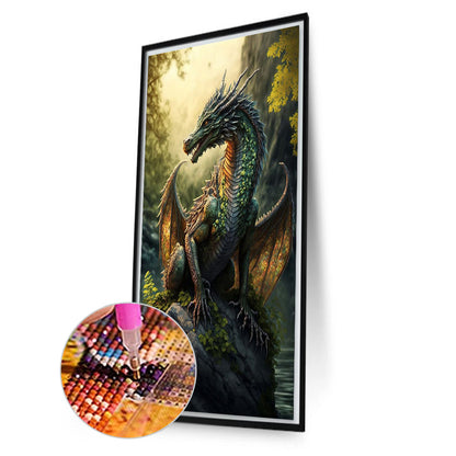 Western Dragon - Full Square Drill Diamond Painting 40*70CM