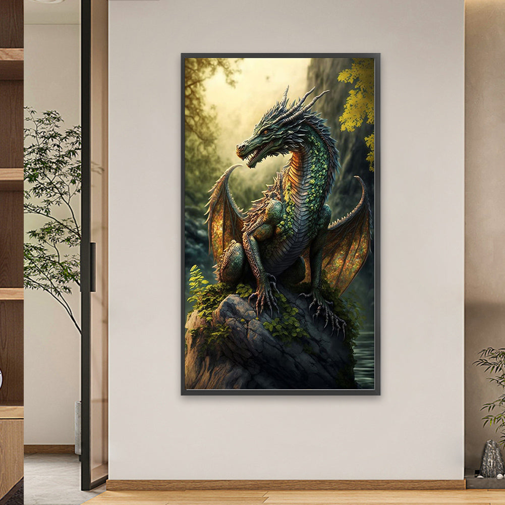 Western Dragon - Full Square Drill Diamond Painting 40*70CM