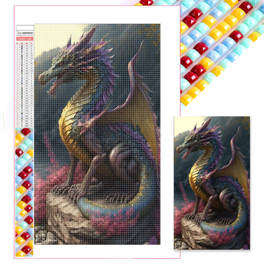 Western Dragon - Full Square Drill Diamond Painting 40*70CM