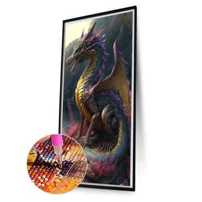 Western Dragon - Full Square Drill Diamond Painting 40*70CM