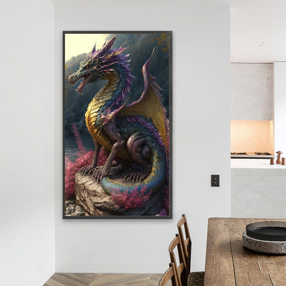 Western Dragon - Full Square Drill Diamond Painting 40*70CM