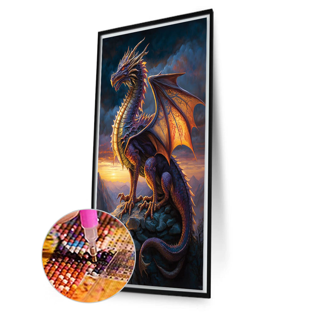 Western Dragon - Full Square Drill Diamond Painting 40*70CM