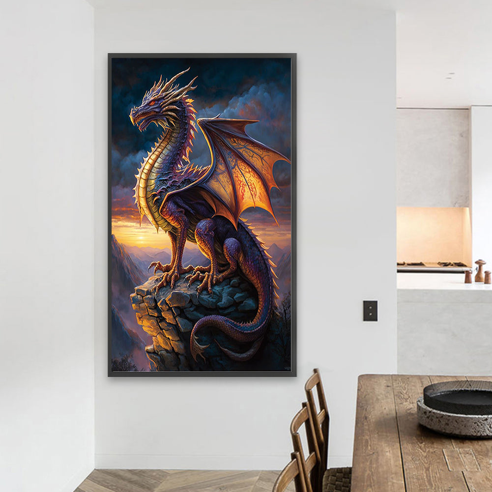 Western Dragon - Full Square Drill Diamond Painting 40*70CM