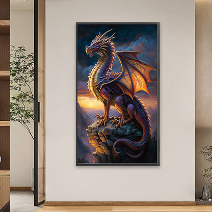 Western Dragon - Full Square Drill Diamond Painting 40*70CM