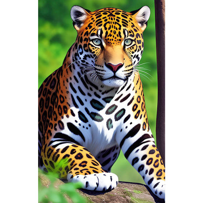 Leopard - Full Round Drill Diamond Painting 50*80CM