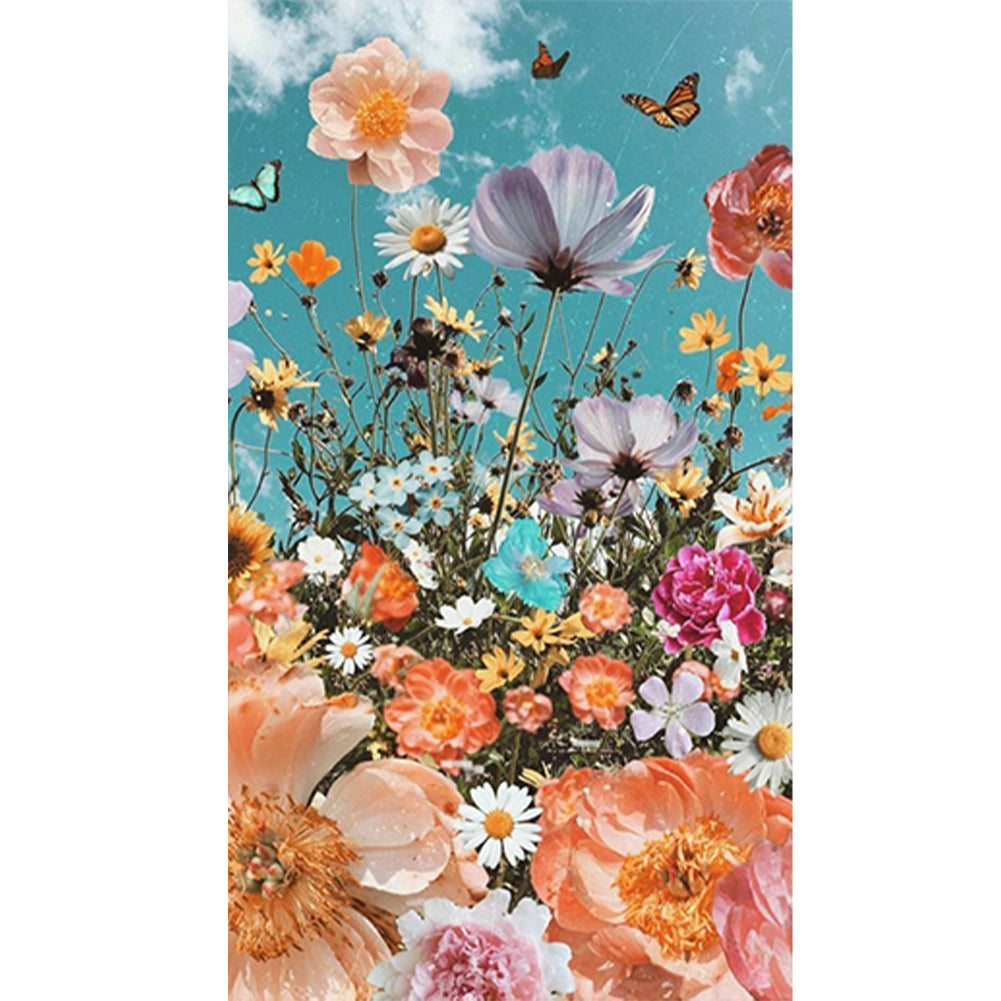 The Flowers - Full Round Drill Diamond Painting 40*70CM