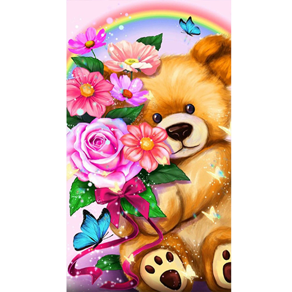 Cartoon Bear - Full Round Drill Diamond Painting 40*70CM