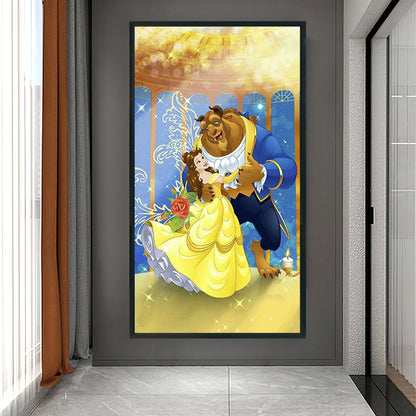 Beauty And The Beast - Full Round Drill Diamond Painting 40*70CM