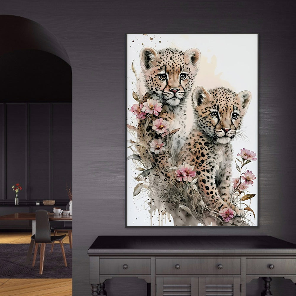 Little Leopard - Full Round Drill Diamond Painting 50*70CM