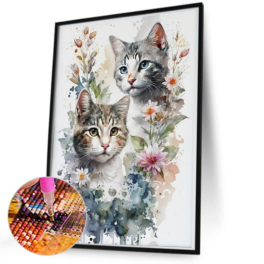 Kitten - Full Round Drill Diamond Painting 50*70CM