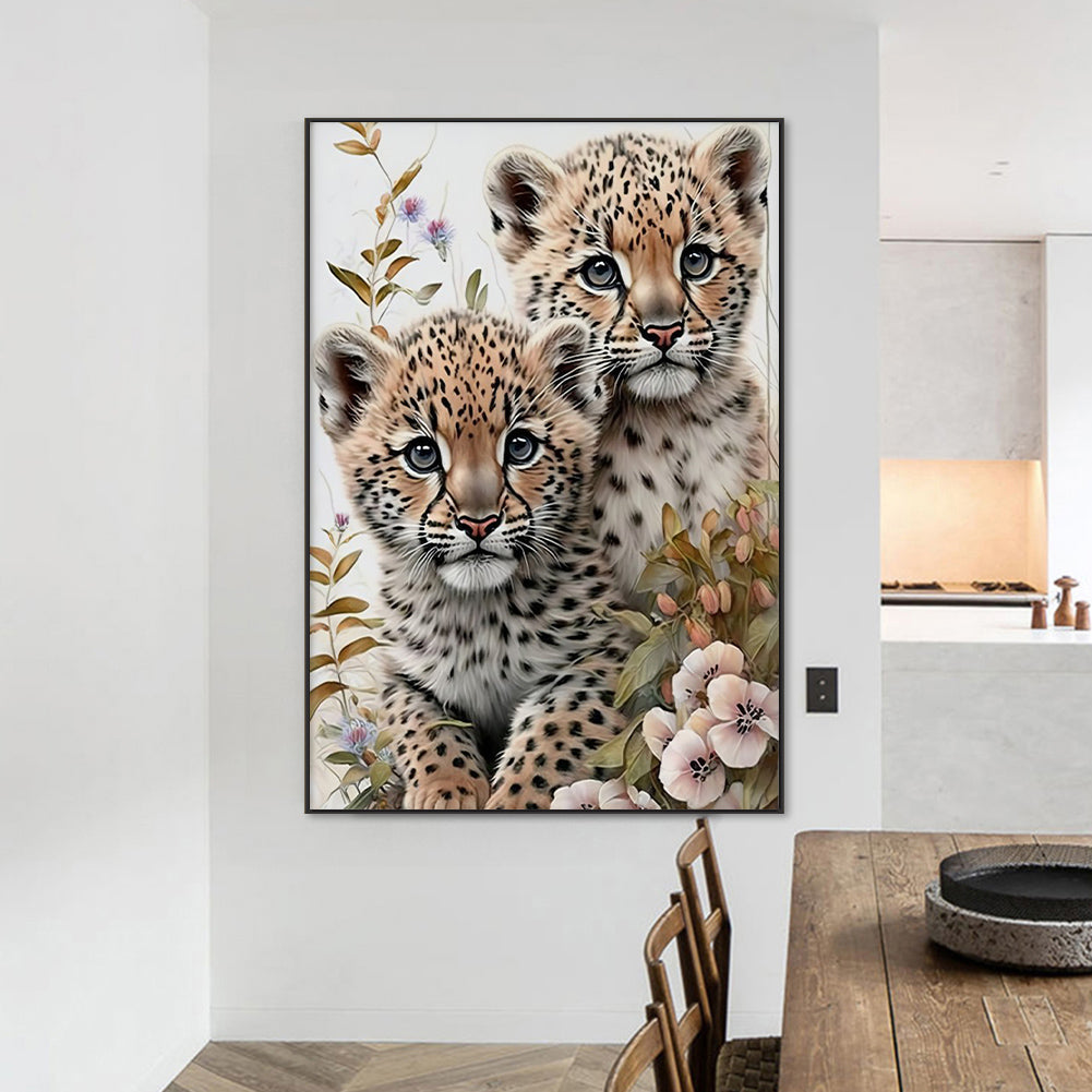 Little Leopard - Full Round Drill Diamond Painting 50*70CM