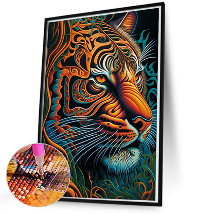 Tiger - Full Round Drill Diamond Painting 50*70CM