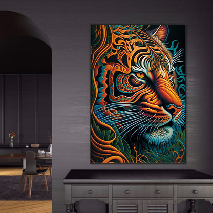 Tiger - Full Round Drill Diamond Painting 50*70CM