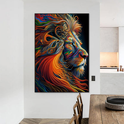 Lion - Full Round Drill Diamond Painting 50*70CM