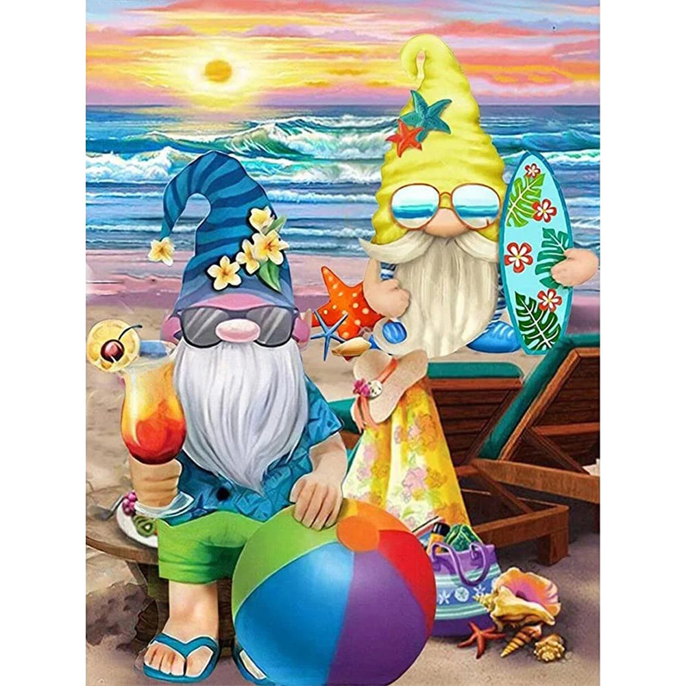 Summer Gnome - Full Round Drill Diamond Painting 30*40CM
