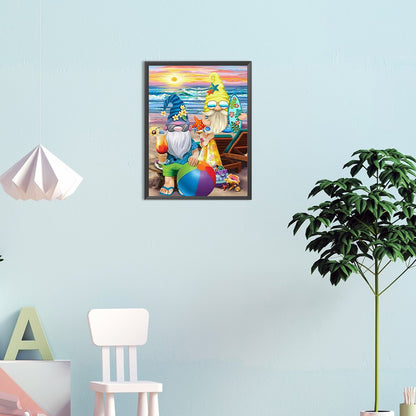 Summer Gnome - Full Round Drill Diamond Painting 30*40CM