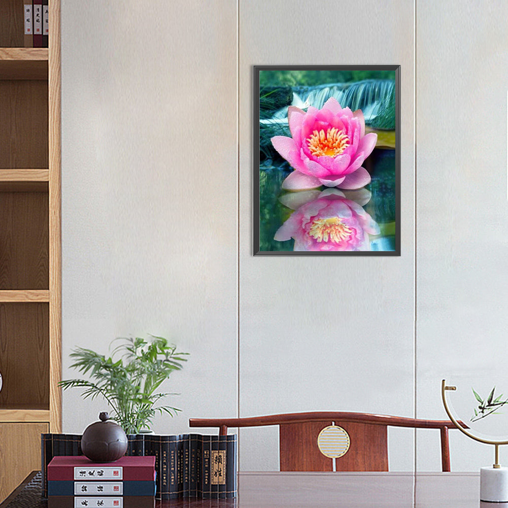 Water Lily - Full Round Drill Diamond Painting 30*40CM