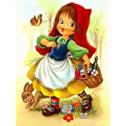 Little Red Riding Hood - Full Round Drill Diamond Painting 30*40CM