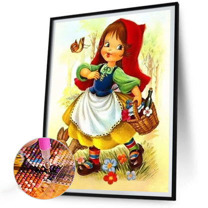 Little Red Riding Hood - Full Round Drill Diamond Painting 30*40CM