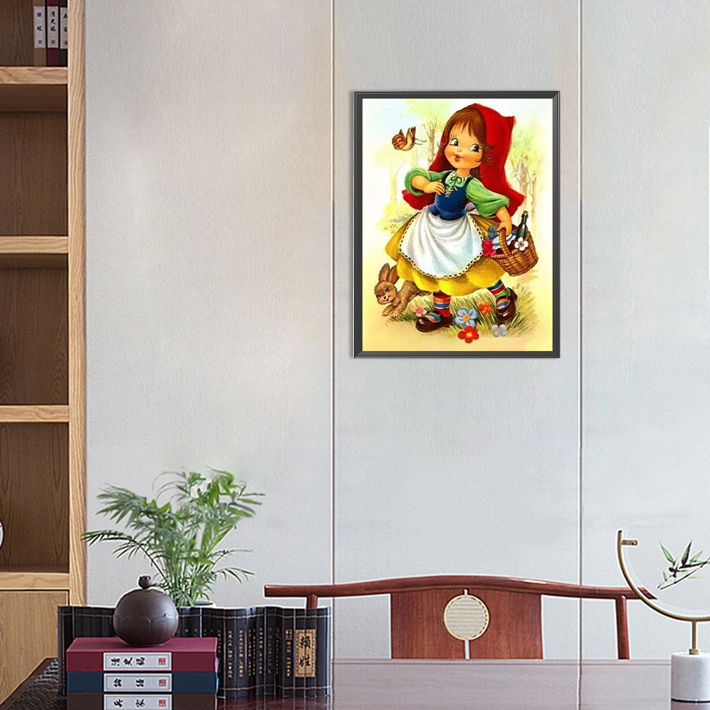 Little Red Riding Hood - Full Round Drill Diamond Painting 30*40CM