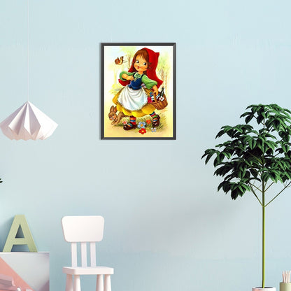 Little Red Riding Hood - Full Round Drill Diamond Painting 30*40CM