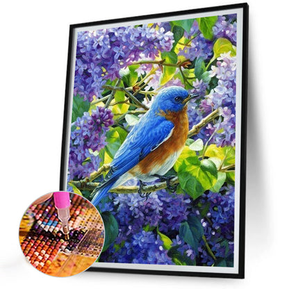 Bluebird - Full Round Drill Diamond Painting 30*40CM