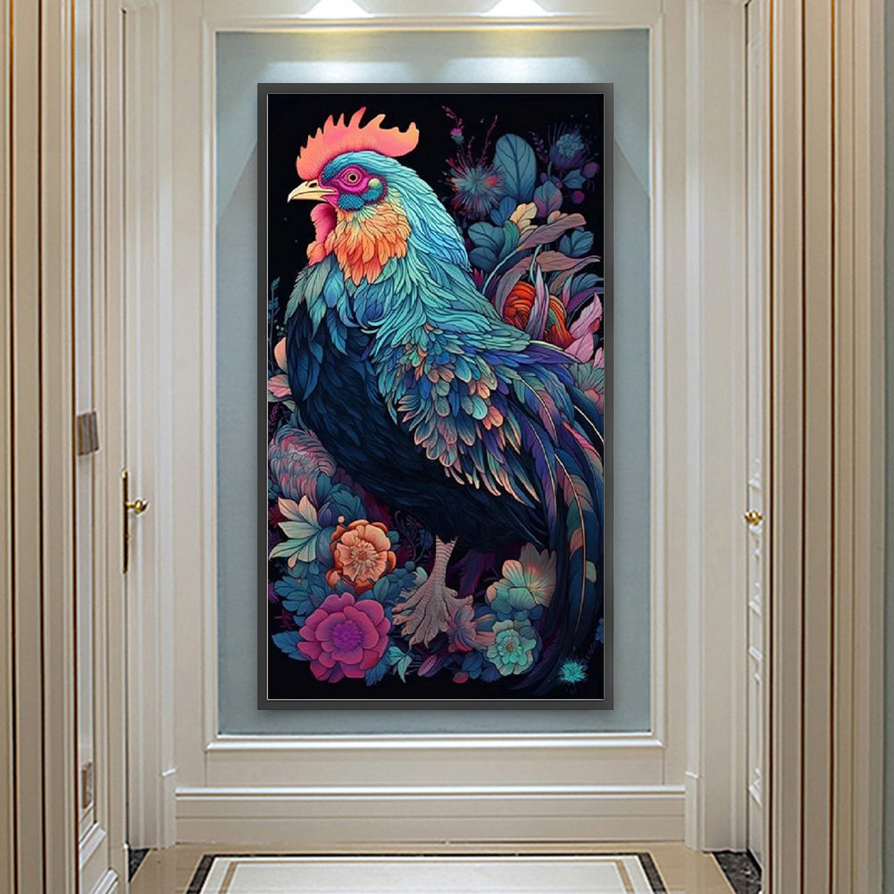 Rooster Independence - Full Round Drill Diamond Painting 40*70CM