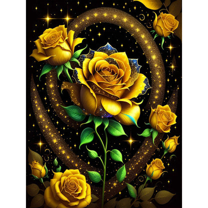 Glitter Rose - Full Round Drill Diamond Painting 30*40CM