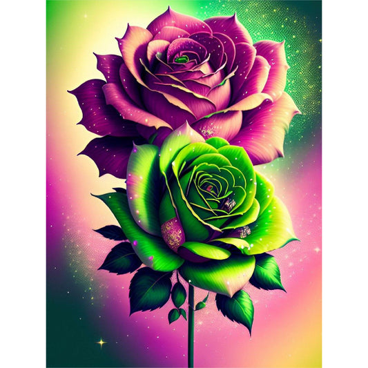 Glitter Rose - Full Round Drill Diamond Painting 30*40CM