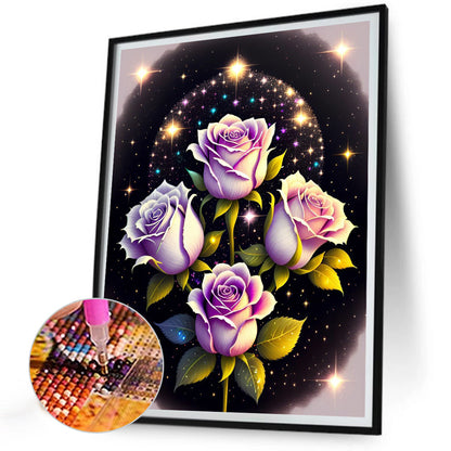 Glitter Rose - Full Round Drill Diamond Painting 30*40CM