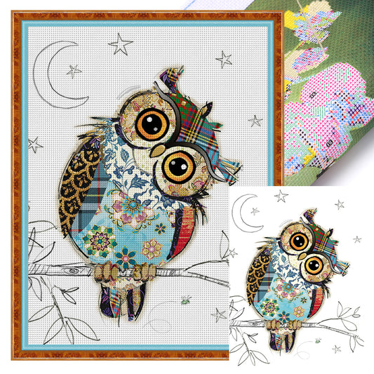 Owl - 11CT Stamped Cross Stitch 40*53CM