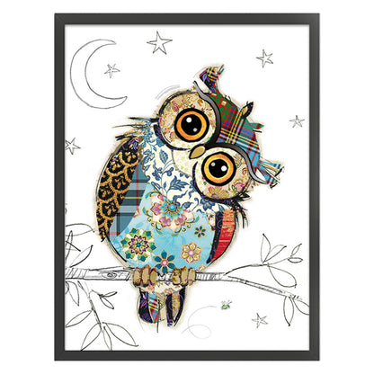 Owl - 11CT Stamped Cross Stitch 40*53CM