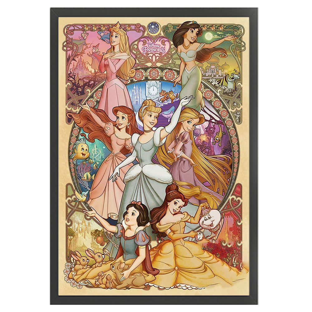 Disney Princesses - 11CT Stamped Cross Stitch 50*72CM