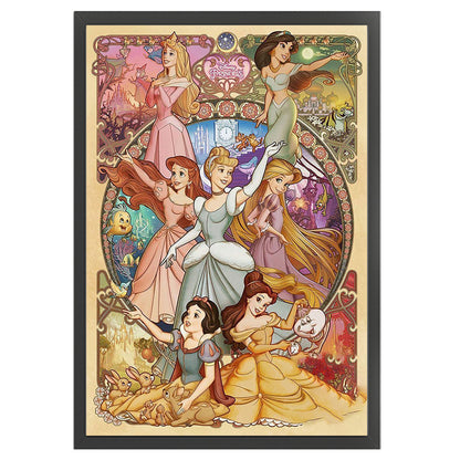 Disney Princesses - 11CT Stamped Cross Stitch 50*72CM